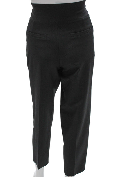 Athleta Womens Black Ankle Pants Polyester Pull On Size 4