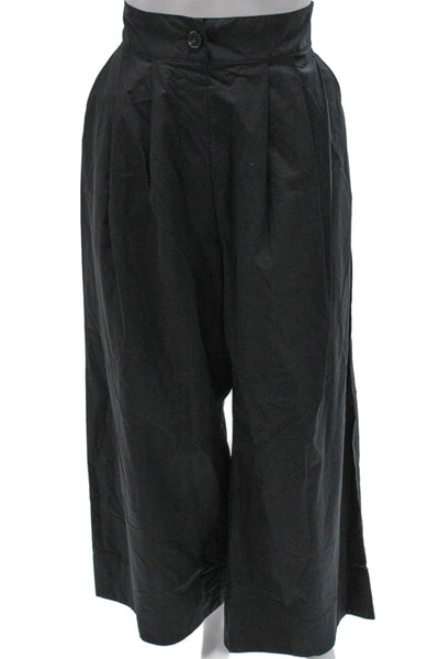 Rachel Zoe Women Black Cotton Dress Pants Button Size 6