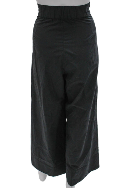 Rachel Zoe Women Black Cotton Dress Pants Button Size 6