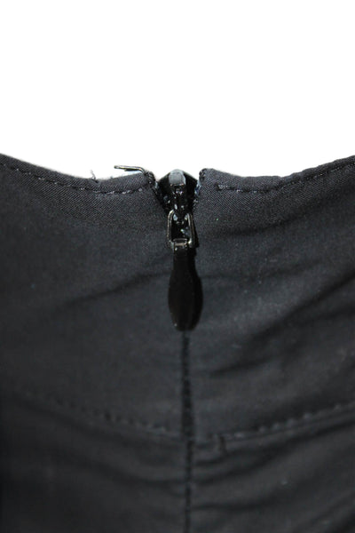 Rachel Zoe Women Black Cotton Dress Pants Button Size 6