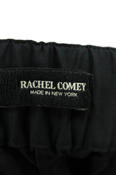 Rachel Zoe Women Black Cotton Dress Pants Button Size 6