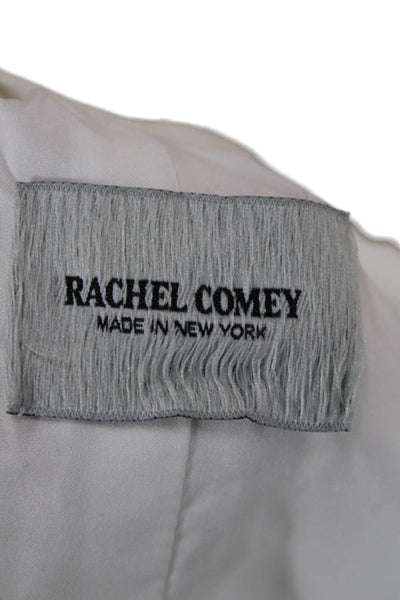 Rachel Comey Womens Peasant Blouse White Long Sleeve Round Neck Size 4