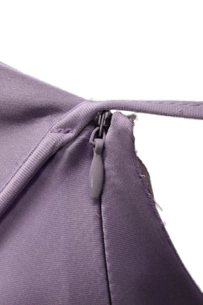 Zara Women Purple Slip Dress Sweetheart Neckline Midi Polyester Size S