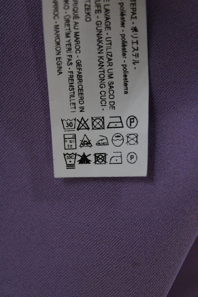 Zara Women Purple Slip Dress Sweetheart Neckline Midi Polyester Size S