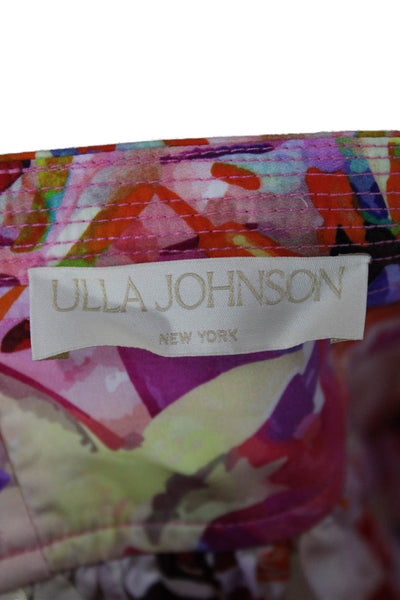 Ulla Johnson Women's Floral Maxi Dress Multicolor Square Neck Sleeveless Size 6