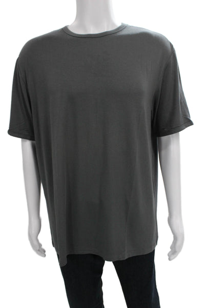 Armani Collezioni Mens Basic Gray Crew Neck Short Sleeve T-Shirt Size XL