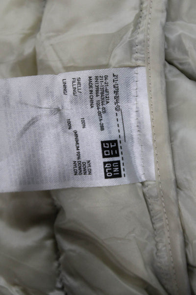 Ines De La Fressange x Uniqlo Women Black Nylon Zip Puffer Jacket Size S