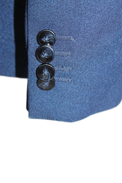 Zara Man Men Blue Blazer Button Closure Polyester Viscose Size 21