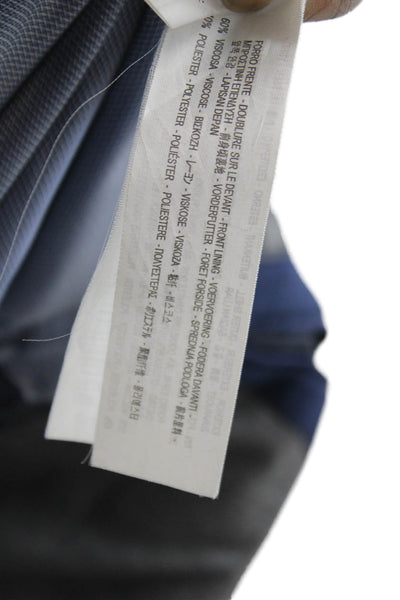 Zara Man Men Blue Blazer Button Closure Polyester Viscose Size 21