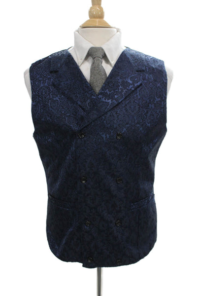Coofandy Mens Paisley Polyester Button Vest Size M