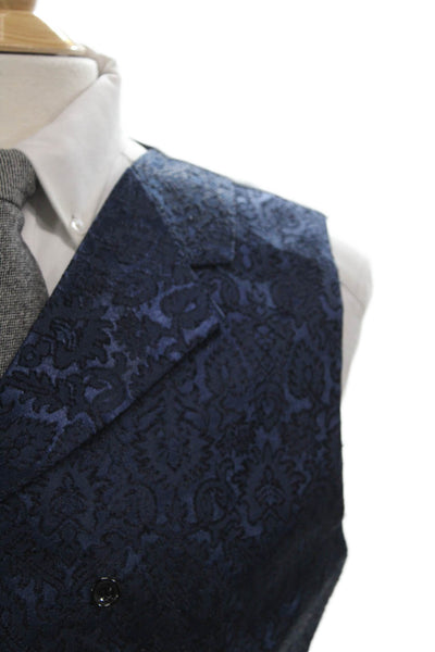 Coofandy Mens Paisley Polyester Button Vest Size M