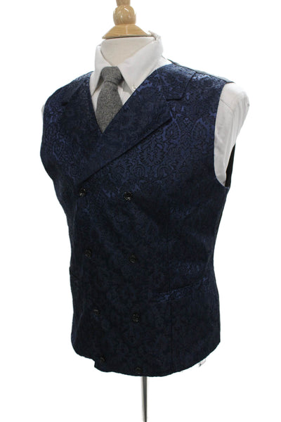 Coofandy Mens Paisley Polyester Button Vest Size M