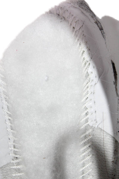 Nike Womens Leather Round Toe Low Top Sneakers White Size 7.5