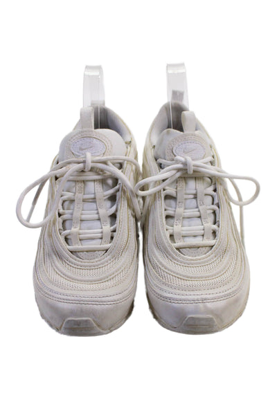 Nike Womens Leather Low Top Sneakers White Size 7.5