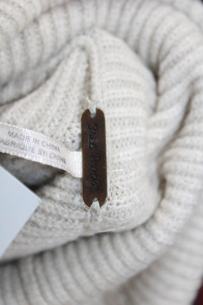 Free People Women Pullover Turtleneck Sweater Beige Size XS