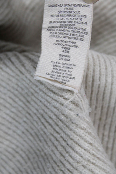 Free People Women Pullover Turtleneck Sweater Beige Size XS