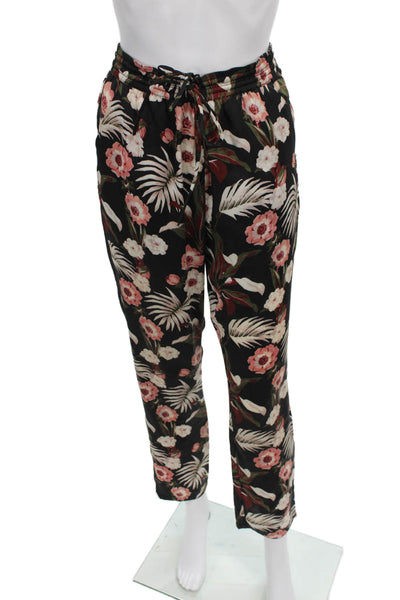 Maison Scotch Womens Tropical Floral Drawstring Jogger Pants Multi Size 1