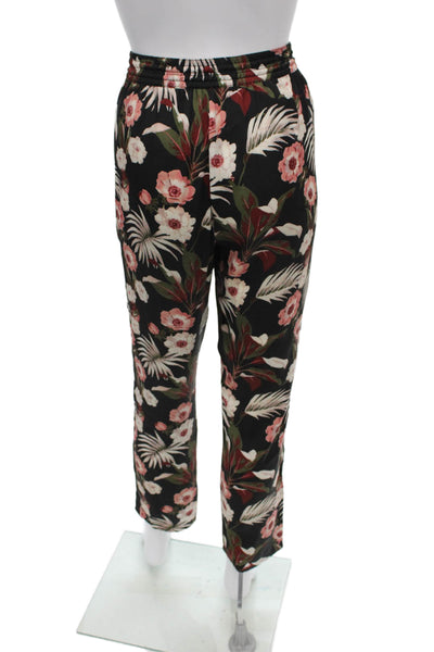 Maison Scotch Womens Tropical Floral Drawstring Jogger Pants Multi Size 1