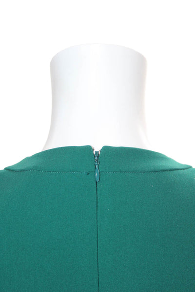 Madewell Womens A-Line Dress Green Sleeveless Knee Length Polyester Zip Size 0
