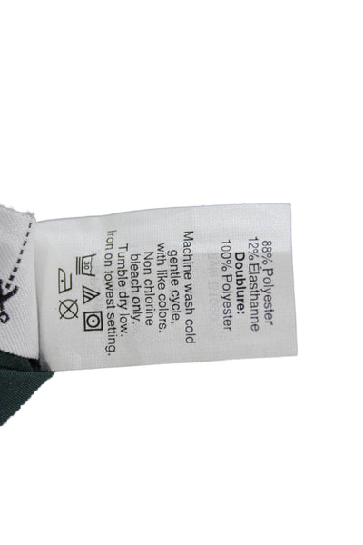 Madewell Womens A-Line Dress Green Sleeveless Knee Length Polyester Zip Size 0