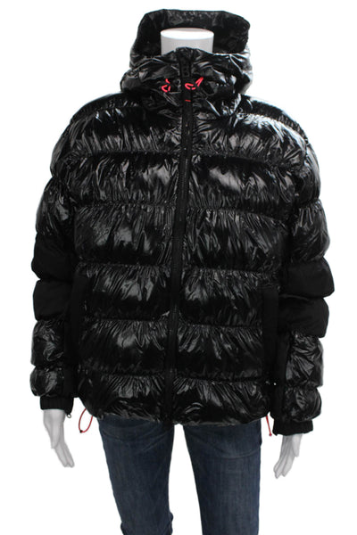 Bogner Unisex Puffer Jacket Black Polyamide Zip Long Sleeve Size 6