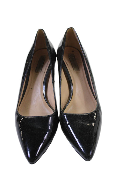 Cole Haan Womens Patent Leather Pointed toe Heels Black Size 7B