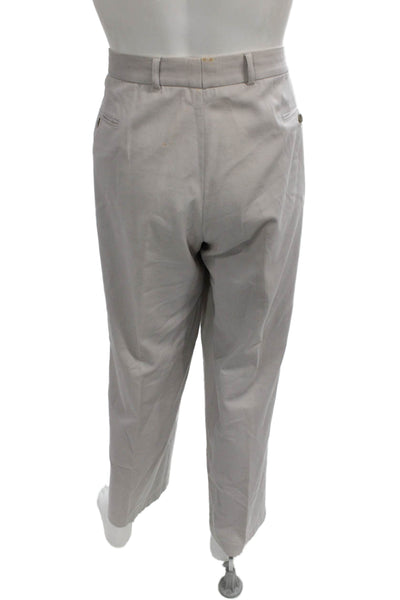 Armani Collezioni Mens Chino Pants Gray Cotton Size 38