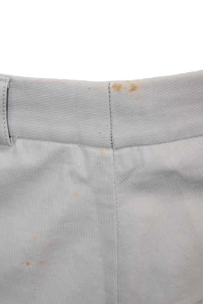 Armani Collezioni Mens Chino Pants Gray Cotton Size 38