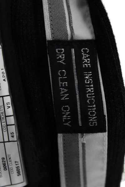 Armani Collezioni Mens Dress Pants Gray Wool Button Size 38