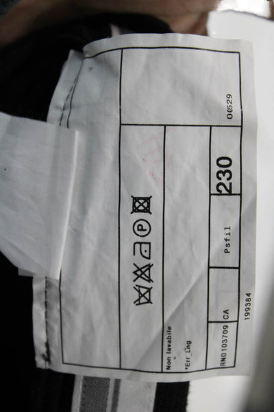 Armani Collezioni Mens Dress Pants Gray Wool Button Size 38
