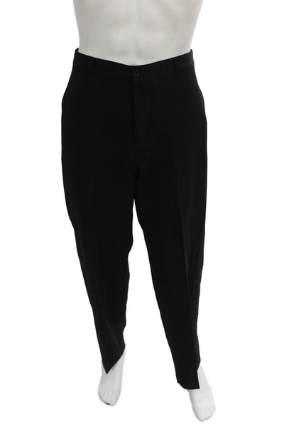 Armani Collezioni Mens Dress Pants Black Wool Size 38