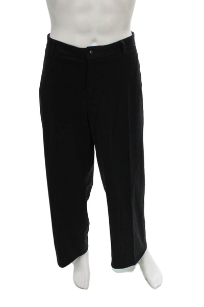 Armani Collezioni Mens Black Dress Pants Polyester Size 40