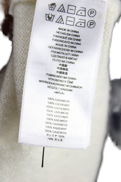 Michael Michael Kors Womens Ivory Cashmere Pullover Sweater Crew Neck Size XS