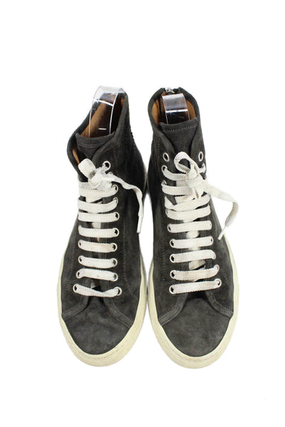 Woman by Common Projects Womens Suede High Top Sneakers Black Size 6