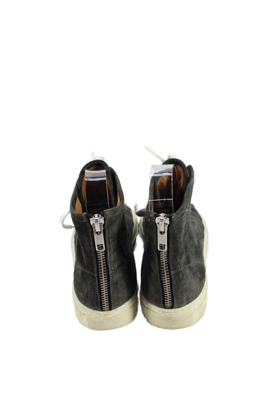 Woman by Common Projects Womens Suede High Top Sneakers Black Size 6