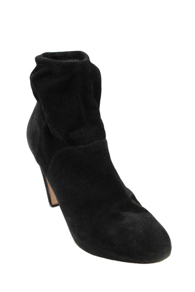 Gianvito Rossi Womens Suede Sock Pull On Ankle Boots Black Size 40 10