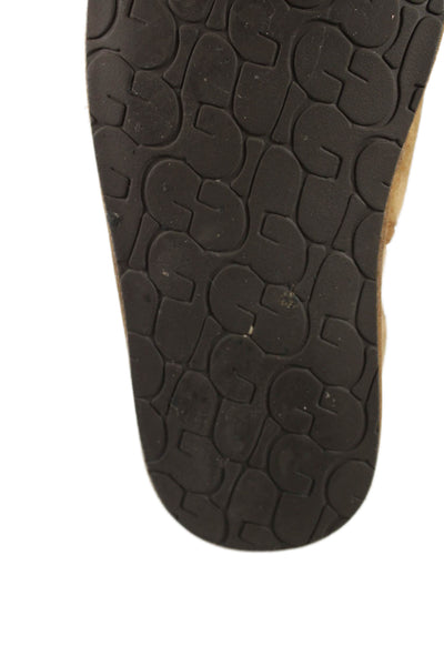 Ugg Mens Scuff Suede Romeo II Slide On Slippers Beige Size 10