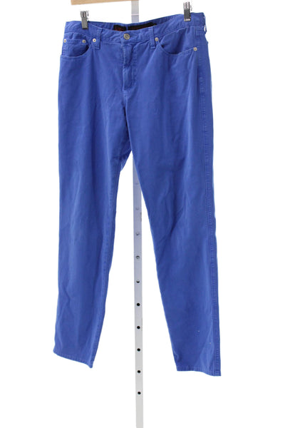 Fabrizio Gianni Women Straight Jeans Blue Cotton Size 10