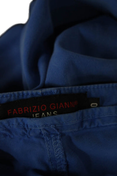 Fabrizio Gianni Women Straight Jeans Blue Cotton Size 10