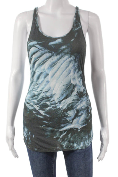 Helmut Lang Women Gray Viscose Tank Scoop Neck Size XS Petite