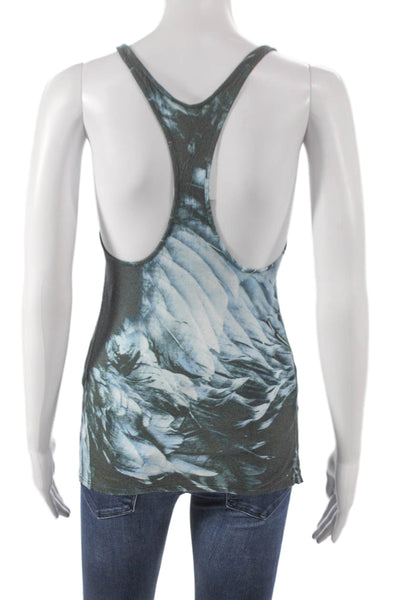 Helmut Lang Women Gray Viscose Tank Scoop Neck Size XS Petite