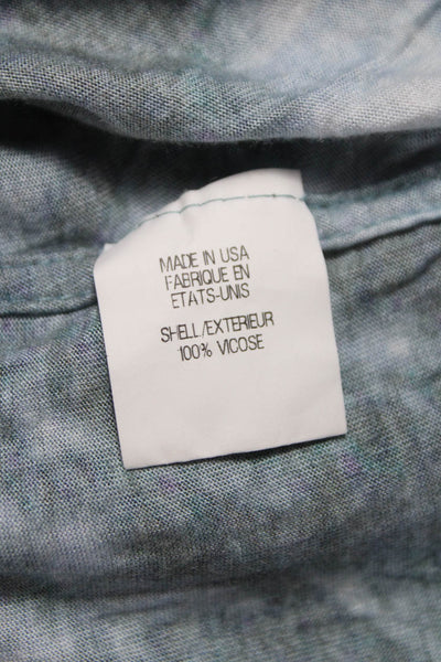 Helmut Lang Women Gray Viscose Tank Scoop Neck Size XS Petite