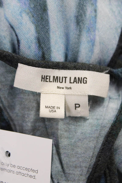 Helmut Lang Women Gray Viscose Tank Scoop Neck Size XS Petite