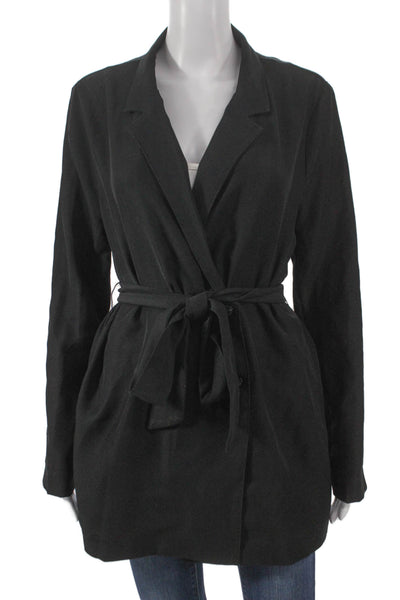 Modern Citizen Women Basic Jacket Black Tie Closure Polyester Size M