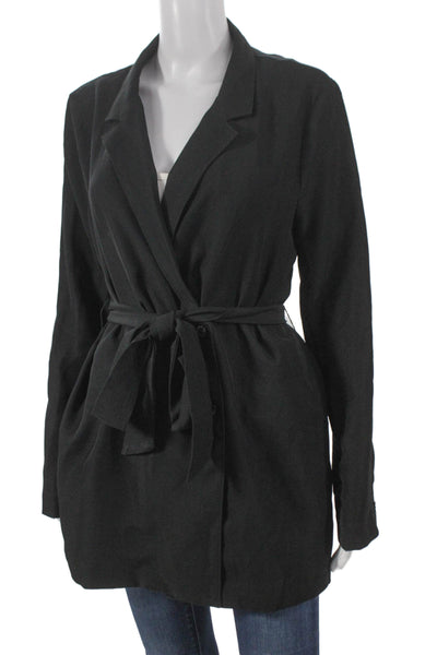 Modern Citizen Women Basic Jacket Black Tie Closure Polyester Size M