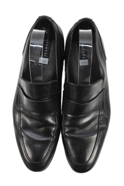 Fratelli Rossetti Mens Leather Slide On Dress Shoe Loafers Black Size 8.5