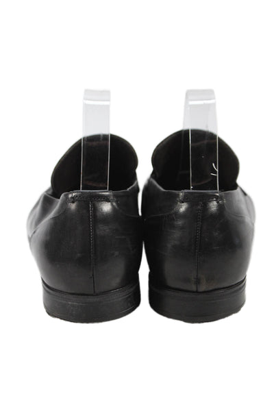 Fratelli Rossetti Mens Leather Slide On Dress Shoe Loafers Black Size 8.5