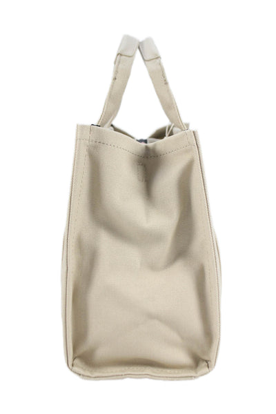 Quince Womens Solid Canvas Convertible Top handle Bag Beige