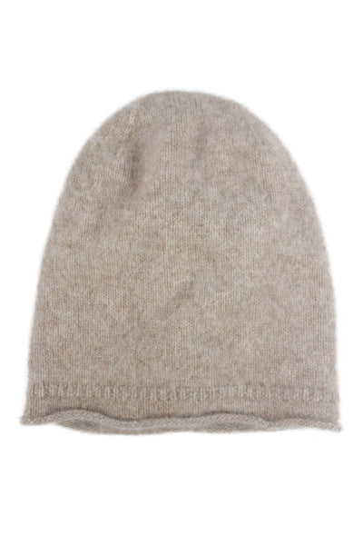 Quince Unisex Adults Cashmere Knit Beanie Hat Beige Size OS