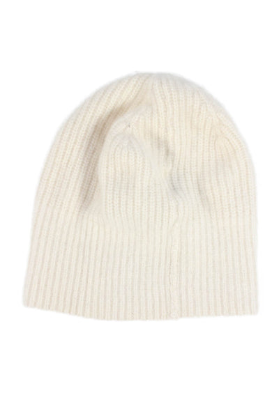 Quince Unisex Adults Cashmere Knit Beanie Hat Cream Size OS